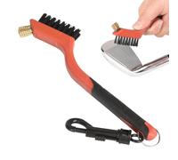 Générique Brosse Club Golf - Nettoyage Approfondi Maintien Performance Optimale | Brosse Compacte Ergonomique Double Face PP+Nylon+Laine Acier pour Femmes Débutantes Amatrices, Parcours Entraînement