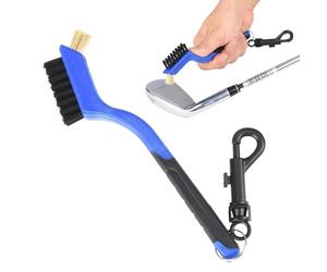 Générique Brosse Club Golf - Nettoyage Approfondi Maintien Performance Optimale | Brosse Compacte Ergonomique Double Face PP+Nylon+Laine Acier pour Femmes Débutantes Amatrices, Parcours Entraînement