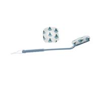 Générique Brosse de Bain Exfoliante à Long Manche Brosse de Nettoyage Dos Corps Unisexe Massage Relaxation Gommage Exfoliation Bain Bleu Ginkgo Tissu Remplaçable