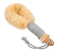 Générique Brosse de Bain Exfoliante Manche Long en Bois et Corde en Coton, Améliore la Circulation Sanguine et Réduit la Gommage Corporel