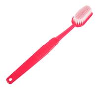 Générique Brosse de Bain Rouge en Plastique Toucher Confortable, Épurateur de Dos et Applicateur de Lotion Massage