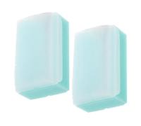 Générique Brosse de Bain Tactile pour Stimulation Sensorielle et Nettoyage 2 Pièces pour Bébé en Éponge Douce Verte, Brosse Sensorielle pour Cuir Chevelu et Massage, Accessoire Bain Bébé
