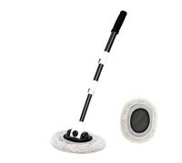 Générique Brosse de Lavage Auto, Balai télescopique à Long Manche, Chenille Poils Doux, Accessoires universels for vitres et Voitures(1Mop and 1Mop Head)