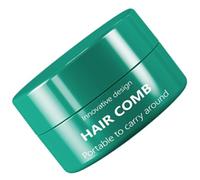 Générique Brosse de Massage Femme Compacte Verte Peigne Démêlant Portable Mini pour Cheveux Secs et Mouillés Brosse Plate Légère pour Usage Personnel et Salon