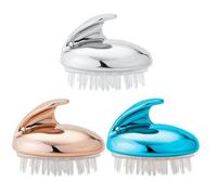 Générique Brosse de Massage pour Cheveux Anti-pelliculaire et Démêlante, Accessoire de Shampooing Relaxant pour Cuir Chevelu, Lot de 3 Pièces