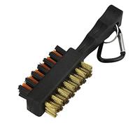 Générique Brosse de Nettoyage de rainure de, Mousqueton, Porte-clés, Bobine rétractable, Accessoires de de Golf, équipement pour Hommes et Femmes, Brosse de Nettoyage de Golf