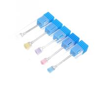 Générique Brosse de Nettoyage pour Poussière D’Ongles, Lot de 5, Embout de Perceuse à Ongles en Métal, pour Manucure et Pédicure, Ongles des Mains Pieds