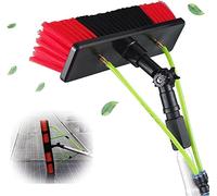 Générique Brosse de Nettoyage pour vitres, kit de Perche télescopique pour Alimentation en Eau Domestique, Brosse rotative pour Panneaux solaires, Brosse de Nettoyage pour Panneaux photovoltaïques et