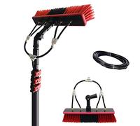 Générique Brosse de Nettoyage pour vitres, kit de Perche télescopique pour Eau Domestique, Brosse rotative pour Panneaux solaires, Brosse télescopique de 10,8 m - Idéale pour Nettoyer Les toitures de