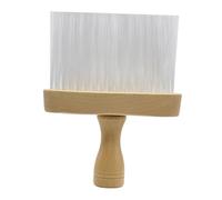 Générique brosse de salon de coiffure hair brush outil d'épilation cassé trousse de coupe de cheveux brosse laine cheveux cassés brosse plumeau pour le cou Bambou blanche
