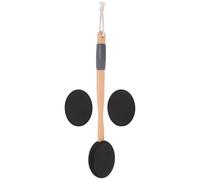Générique Brosse Dos Corps en Eva et Bois avec Tête de Brosse de Remplacement Antidérapante pour Appliquer Lotion Crème, Outil Polyvalent pour Bain et Soin Corporel