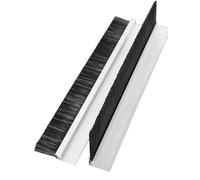 Générique Brosse en Alliage d'aluminium de Type H for Machine-Outil Industrielle, Brosse for Armoire, Bande d'étanchéité for Porte inférieure(12cm)