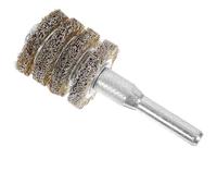 Générique Brosse Métallique pour Enlever la Rouille pour Perceuse 4 Couches en Acier Rond 6mm , Accessoire de Perçage Peinture Bois et Métal