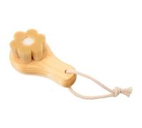 Générique Brosse Nettoyante Manuelle Visage Manche en Bois, Poils Synthétiques Doux, Exfoliante pour Éliminer Points Noirs et Maquillage, Nettoyage Profond des Pores, Soin Facial Quotidien