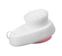 Générique Brosse Nettoyante Visage Double Face en Silicone Rose Poils Doux, Design Ergonomique, Exfoliation Profonde pour Peau Sensible Lors Routine de Nettoyage