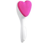 Générique Brosse Nettoyante Visage Douce et Facile à Tenir Manuelle en Silicone de Cœur Soin du Visage des Femmes