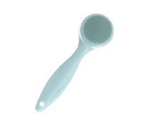 Générique Brosse Nettoyante Visage en Silicone Verte Manche Long et Tête Amovible, Exfoliant Doux pour Nettoyage en Profondeur des Pores Quotidien