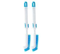 Générique Brosse pour Aquarium 2 Pièces Algues Rétractable Nettoyant Vitre Betta Tortue Crevette Axolotl Bac Récif Fenêtre Mur Coin