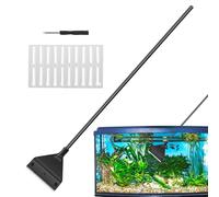 Générique Brosse pour Aquarium, Nettoyant d'Aquarium à Manche Long, Outil Raclette Multifonction Cuisine Étangs Terrariums