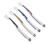Générique Brosses à Dents Pratiques en Silicone Souple pour Adultes, 4 Pièces, Poils Flexibles et Surface Lisse, Tête de Rechange pour Usage Familial Quotidien Couleur Couleur Aléatoire