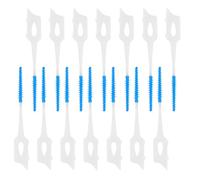 Générique Brossettes Interdentaires Bleu en Silicone en Polystyrène Lot de 40 pour Soin Buccal Portable, Outil Multifonctionnel pour Nettoyage Entre les Dents à Domicile