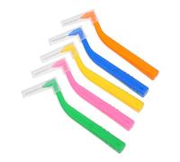 Générique Brossettes Interdentaires Coudées Nettoyage Doux et Compact Lot de 5 en Nylon et Acier Inoxydable Soins Buccaux en Voyage