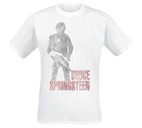 Générique Bruce Springsteen Hologram Homme T-Shirt Manches Courtes Blanc M, 100% Coton, Regular/Coupe Standard