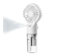 Générique Brume portative de ventilateur portatif, ventilateur de brumisation portable | Mini de voyage - Conception de réservoir d'eau réglable à 4 vitesses, pulvérisation de brume à longue durée d