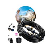 Générique Brumisateur Terrasse Exterieur Kit D’Irrigation Système De Brumisateur Extérieur Système De Refroidissement Extérieur Parbrumisateur pour Terrasse Brume Jardin Serre Piscine Parasols,15M