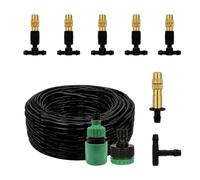 Générique Brumisateur Terrasse, Système de Brumisation Extérieur avec Tuyau Flexible, Kit Facile à Installer, Brumisation Fine pour Rafraîchir Jardin, Pergola, Balcon, Patio et Parasol