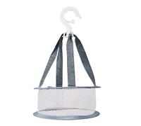 Générique Brush Drying Net - Foldable Mesh Sponge Egg Hanging Organizer Storage Windproof Airing Drip Dryer Rack Bathroom Portable Makeup Beauty Tool Holder Travel Quick Ventilation Anti Dust Home