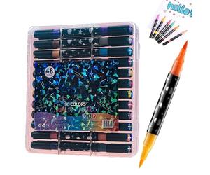 Générique Brush Pens, Shimmer Highlight Kit, Glitter Feature with Coloring, Smooth Writing for Vibrant Art Craft Projects, Paint Pen with Stylish Look, Art Supplies for Kids Teens