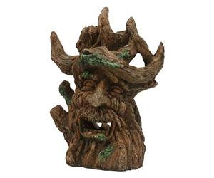 Générique Bûche Creuse avec Visage, Accessoire en Résine pour Terrarium, Grotte Ou Abri.