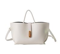 Générique Bucket Bags for Women Vintage Crossbody Bag Faux Leather Top Handle Tote Bag Perfect for Everyday Use and Special Occasions (White-C)