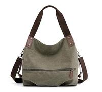 Générique Bucket Sac à main pour femme Sac fourre-tout Petit sac à bandoulière en toile Shopper Bag Bag Casque Gaming (Army Green, One Size)