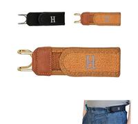 Générique Buckleless Metal Hook Elastic Belt, Tactical Metal Hook Elastic Belt, for Carrying Work and Everyday Gear, Unisex (Brown)