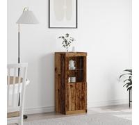 Générique Buffet avec lumières LED en Vieux Bois 41x37x100 cm,Buffets & bahuts,19.8KG-863024