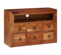 Générique Buffet avec tiroir Marron 80 x 30 x 55 cm Bois d'acacia Massif,Meubles,Armoires & Meubles de Rangement,Buffets & bahuts-4104020