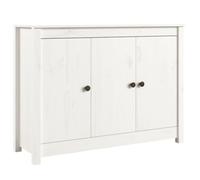 Générique Buffet Blanc 100x35x74 cm Bois Massif de pin,Meubles,Armoires & Meubles de Rangement,Buffets & bahuts,Blanc,19.06KG,814560