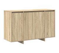Générique Buffet Bois d'Ingénierie Chêne Sonoma 120 x 41 x 75 cm | Moderne Rectangulaire, 3 Étagères, Portes à Charnières, Rangement Salon ou Salle à Manger