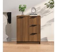 Générique Buffet chêne Marron 60x30x70 cm Bois d'ingénierie,Armoires & Meubles de Rangement,Buffets & bahuts-816990