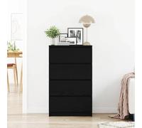 Générique Buffet chêne Noir 60x35x98,5 cm Bois d'ingénierie,Meubles, Armoires & Meubles de Rangement, Buffets & bahuts, Noir (Poids 25.85KG)