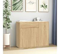 Générique Buffet Chêne Sonoma 88x30x70 cm Bois d'ingénierie,Armoires & Meubles de Rangement,Buffets & bahuts-800678