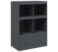Générique Buffet Haut Anthracite 67x39x95 cm Acier Lamine a Froid