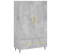 Générique Buffet Haut Gris Béton 69,5x31x115 cm Bois D'ingénierie