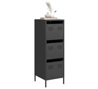 Générique Buffet Haut Noir 39x35x103,5 cm Acier,Meubles,Armoires & Meubles de Rangement,Buffets & bahuts,Noir,19.7 KG,851400
