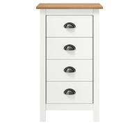 Générique Buffet Hill Blanc 46x35x80 cm Bois de pin Solide,Meubles, Armoires & Meubles de Rangement, Buffets & bahuts, Blanc (Poids 13.05KG)-8914