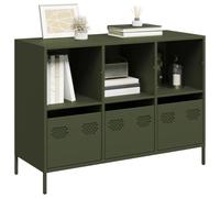 Générique Buffet Vert Olive 101,5x39x73,5 cm Acier laminé à Froid,Meubles,Armoires & Meubles de Rangement,Buffets & bahuts,Vert,30.06KG,851368