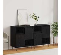 Générique Buffets 2 pcs Chêne Noir 120 x 35 x 70 cm Bois d'ingénierie,Meubles,Armoires & Meubles de Rangement,Buffets & bahuts-3394550