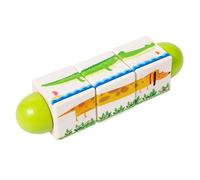Générique Building Toys Toddler, Creative Rotating Jigsaw Educational Block Set Kids, Learning Construction Projects for Home, School, Daycare, Preschool, Travel, 6.69x1.69x1.69 inches